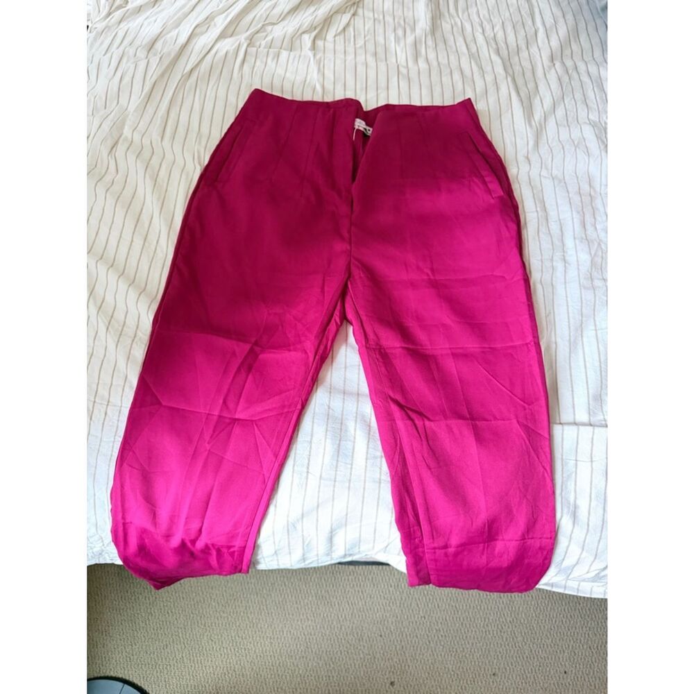 Women's Pink Purple Casual Pull-On Pants